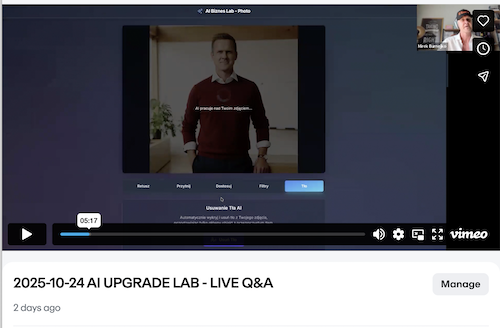 Cotygodniowe spotkania LIVE