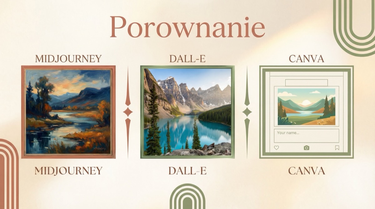 Midjourney vs DALL-E vs Canva AI - porównanie generatorów grafik